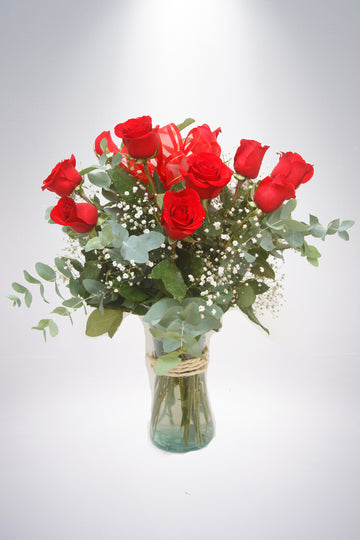 Ilusión arreglo una docena de rosas