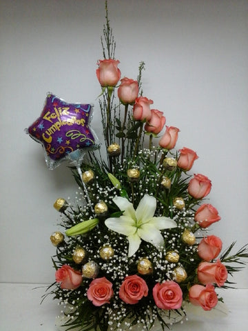 Special con rosas chocolates casablanca