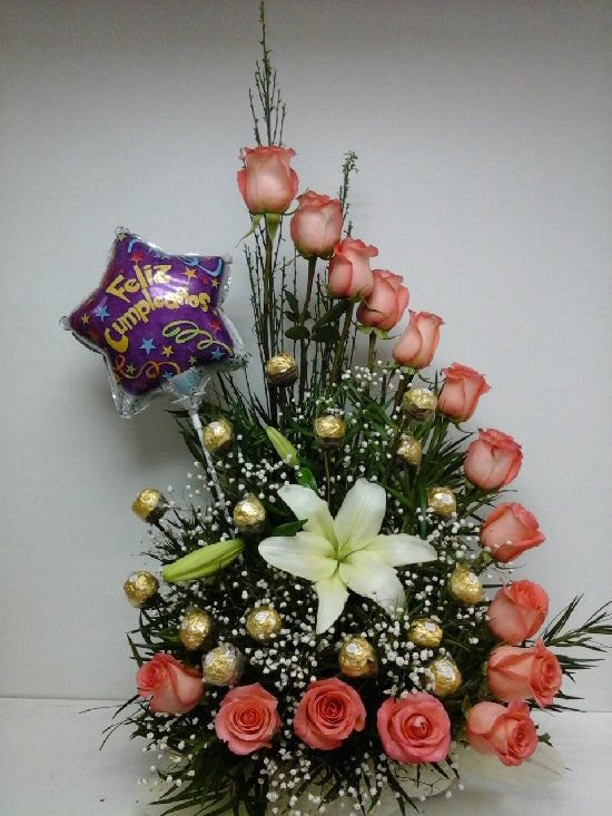 Special con rosas chocolates casablanca